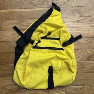 Vintage Y2K Gap Sling Shoulder Yellow Cargo Backpack